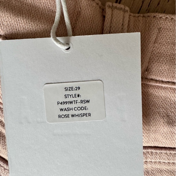 New Pistola Frayed Hem Shorts in Rose Whisper - Picture 3 of 7